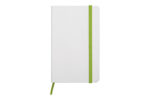 Merchandising empresarial con enfoque práctico y excelente imagen, libreta pequeña “white” verde manzana