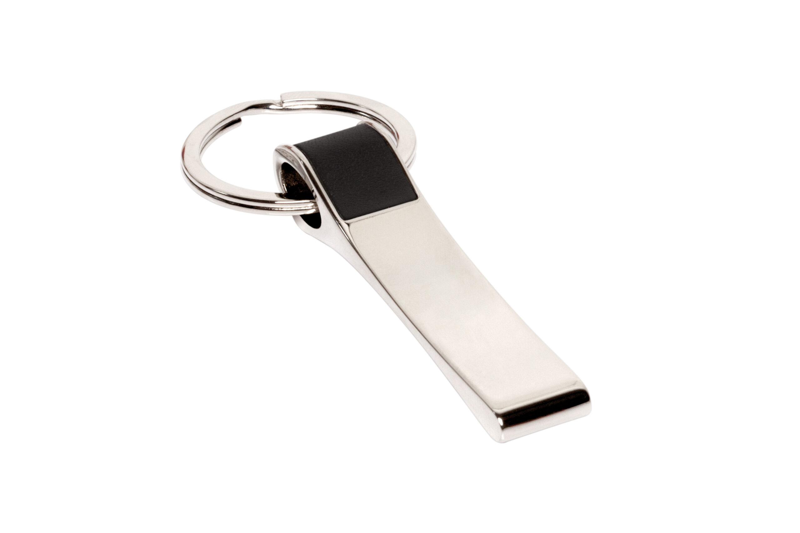 promocional_publicitario_llavero_negro_T350 Llavero metálico "symon" negro, regalos corporativos con estilo que sintonizan con cualquier marca